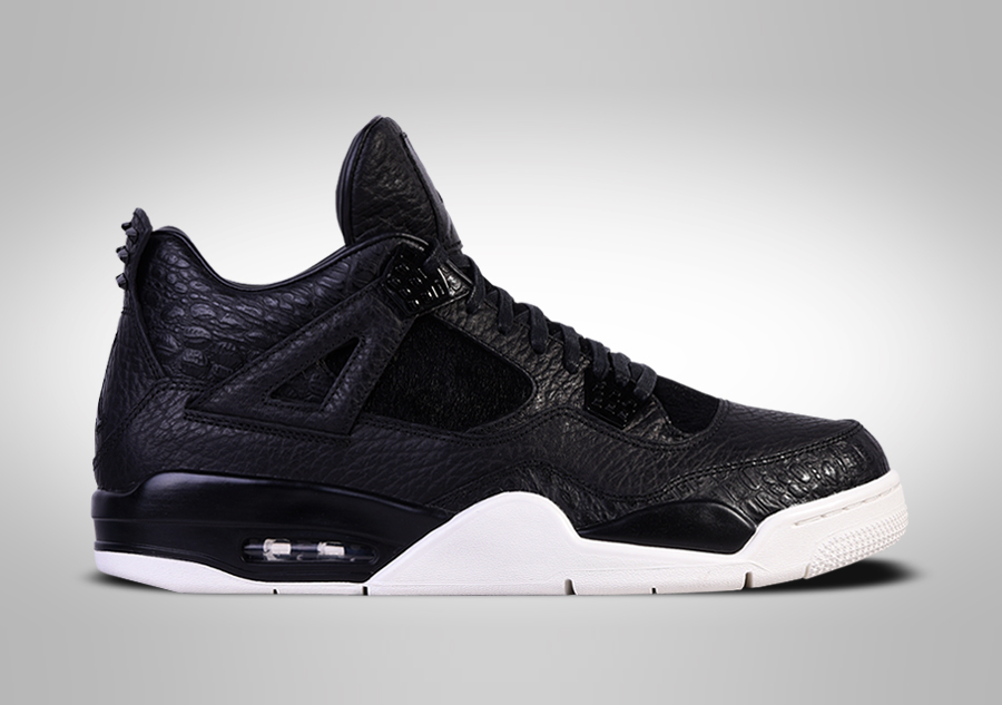 NIKE AIR JORDAN 4 RETRO PREMIUM BLACK PONY HAIR PINNACLE