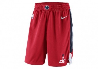 NIKE NBA WASHINGTON WIZARDS SWINGMAN SHORTS ROAD UNIVERSITY RED