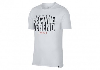 NIKE AIR JORDAN BECOME LEGEND TEE WHITE