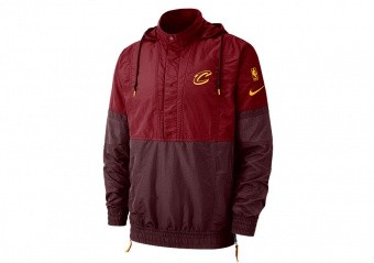 NIKE NBA CLEVELAND CAVALIERS COURTSIDE JACKET TEAM RED
