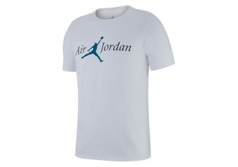 NIKE AIR JORDAN SPORTSWEAR BRAND 5 TEE WHITE