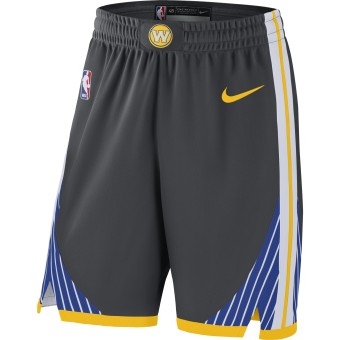 NIKE NBA GOLDEN STATE WARRIORS GSW AUTHENTIC SHORTS ANTHRACITE