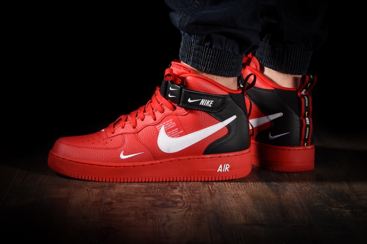 nike air force utility mid red