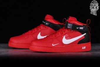 NIKE AIR FORCE 1 MID '07 LV8 UTILITY RED price $137.50