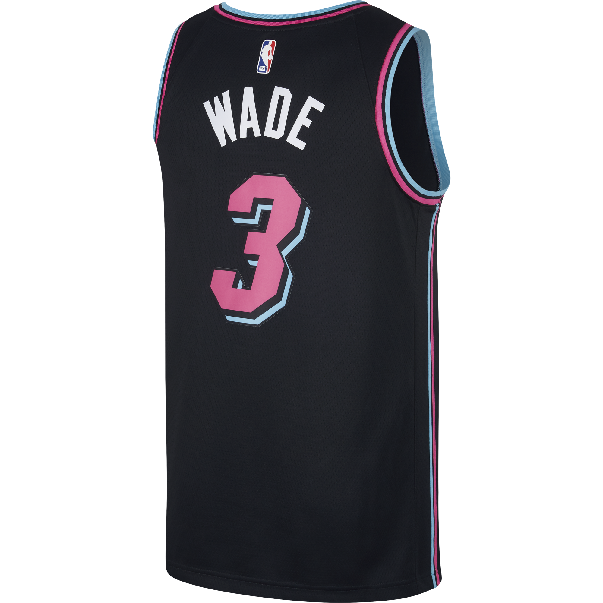 NIKE NBA MIAMI HEAT DWYANE WADE SWINGMAN JERSEY BLACK