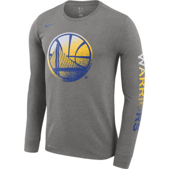 NIKE NBA GOLDEN STATE WARRIORS DRY TEE DARK GREY HEATHER