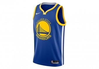 NIKE NBA GOLDEN STATE WARRIORS SWINGMAN ROAD JERSEY RUSH BLUE