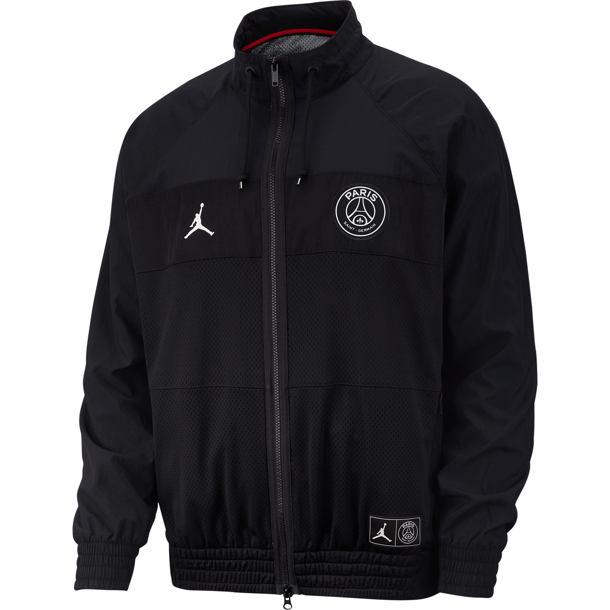 NIKE AIR JORDAN PSG PARIS SAINT-GERMAIN SUIT JACKET BLACK