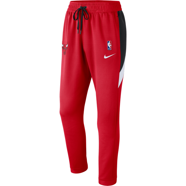 NIKE NBA CHICAGO BULLS THERMAFLEX SHOWTIME PANTS UNIVERSITY RED