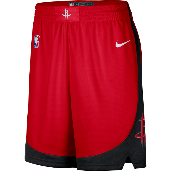 NIKE NBA HOUSTON ROCKETS SWINGMAN ROAD SHORTS UNIVERSITY RED
