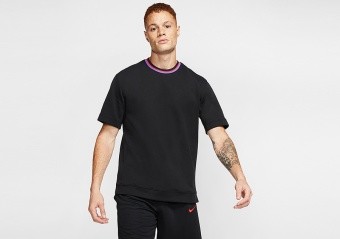 NIKE HOOPXFLY DRI-FIT TOP BLACK HYPER GRAPE