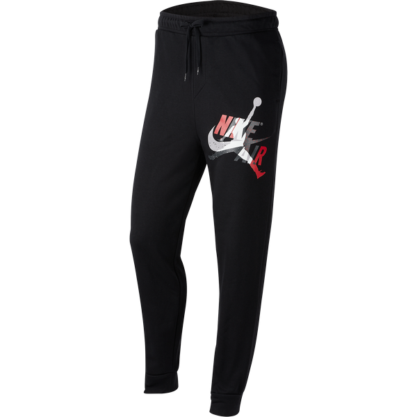 NIKE AIR JORDAN JUMPMAN CLASSICS FLEECE PANTS BLACK