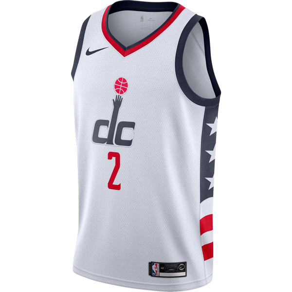 NIKE NBA WASHINGTON WIZARDS JOHN WALL CITY EDITION SWINGMAN JERSEY WHITE