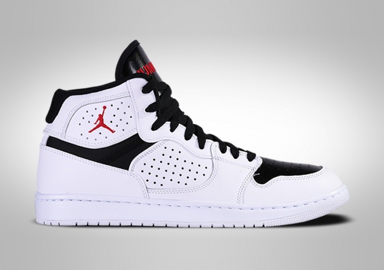 jordan shoes black red and white