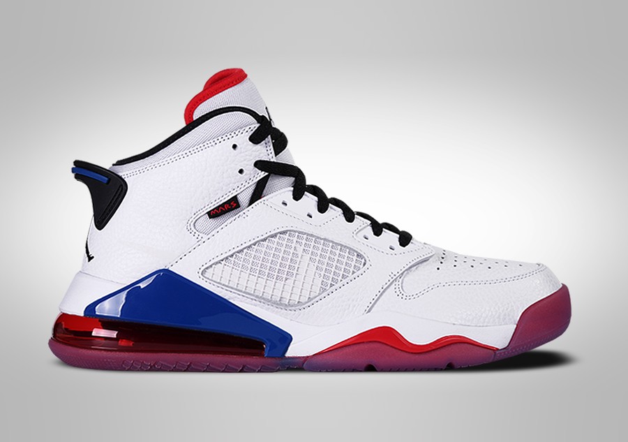 jordans white red and blue