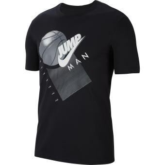 NIKE AIR JORDAN JUMPMAN GRAPHIC BASKETBALL CREW TEE BLACK