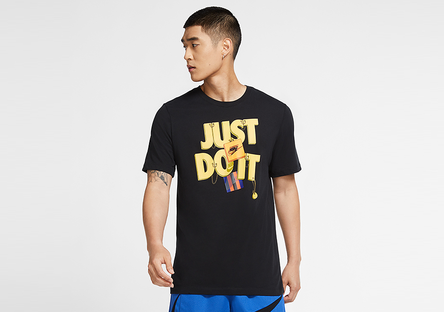 NIKE JUST DO IT FRANCHISE DRI FIT TEE BLACK