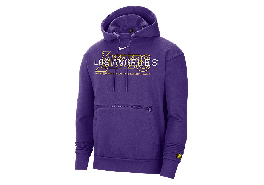 purple lakers nike hoodie