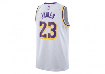 Nike LeBron James #23 Swingman Jersey Los Angeles Lakers NBA Mamba Size 52
