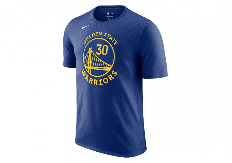 NIKE NBA GOLDEN STATE WARRIORS STEPHEN CURRY TEE RUSH BLUE