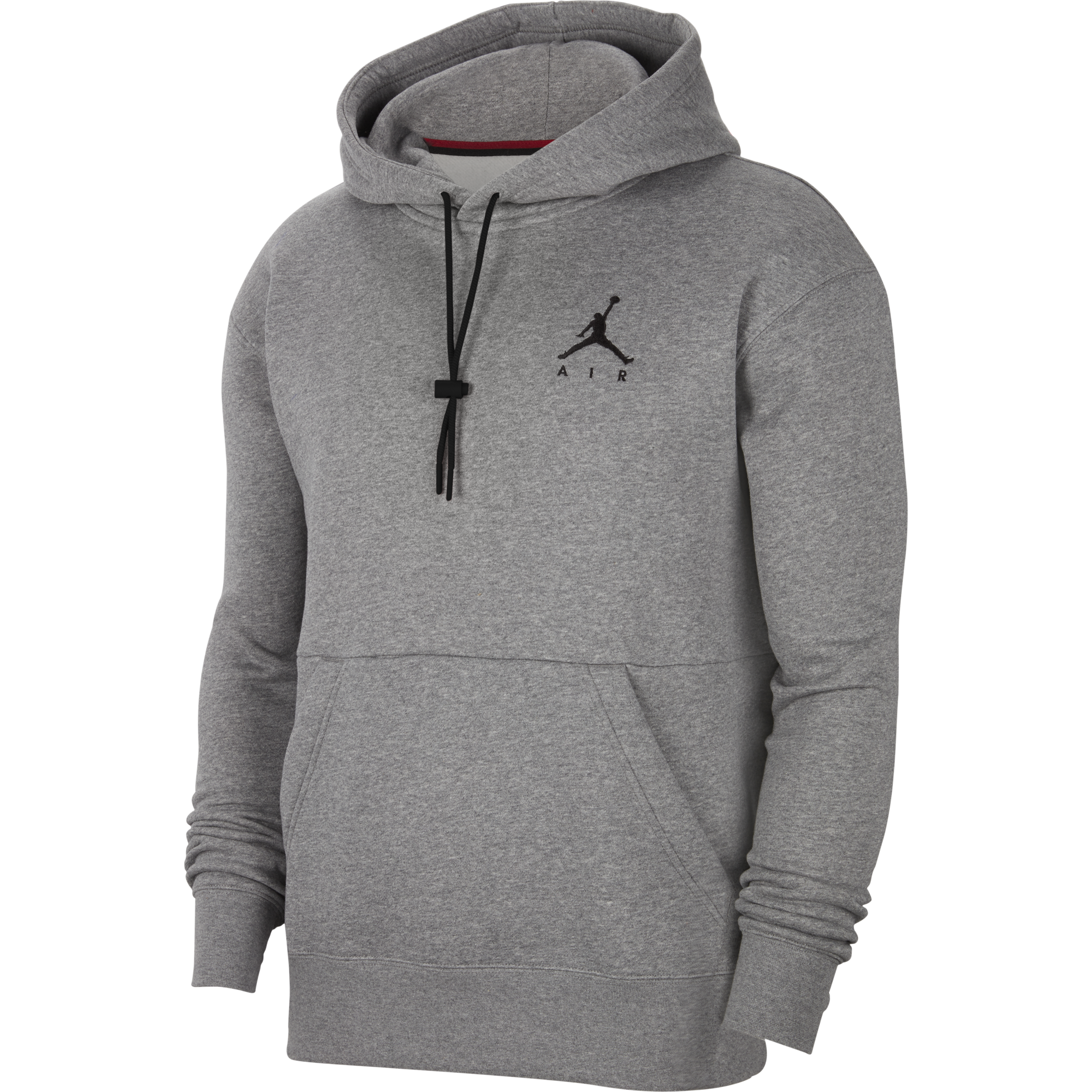 NIKE AIR JORDAN JUMPMAN AIR FLEECE PULLOVER HOODIE CARBON HEATHER