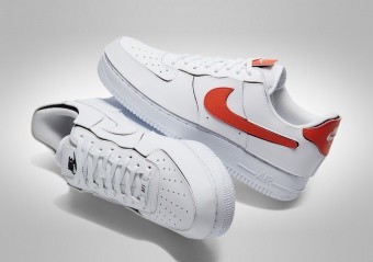 NIKE AIR FORCE 1 LOW '07 FM CUT OUT SWOOSH WHITE BLUE price €102.50