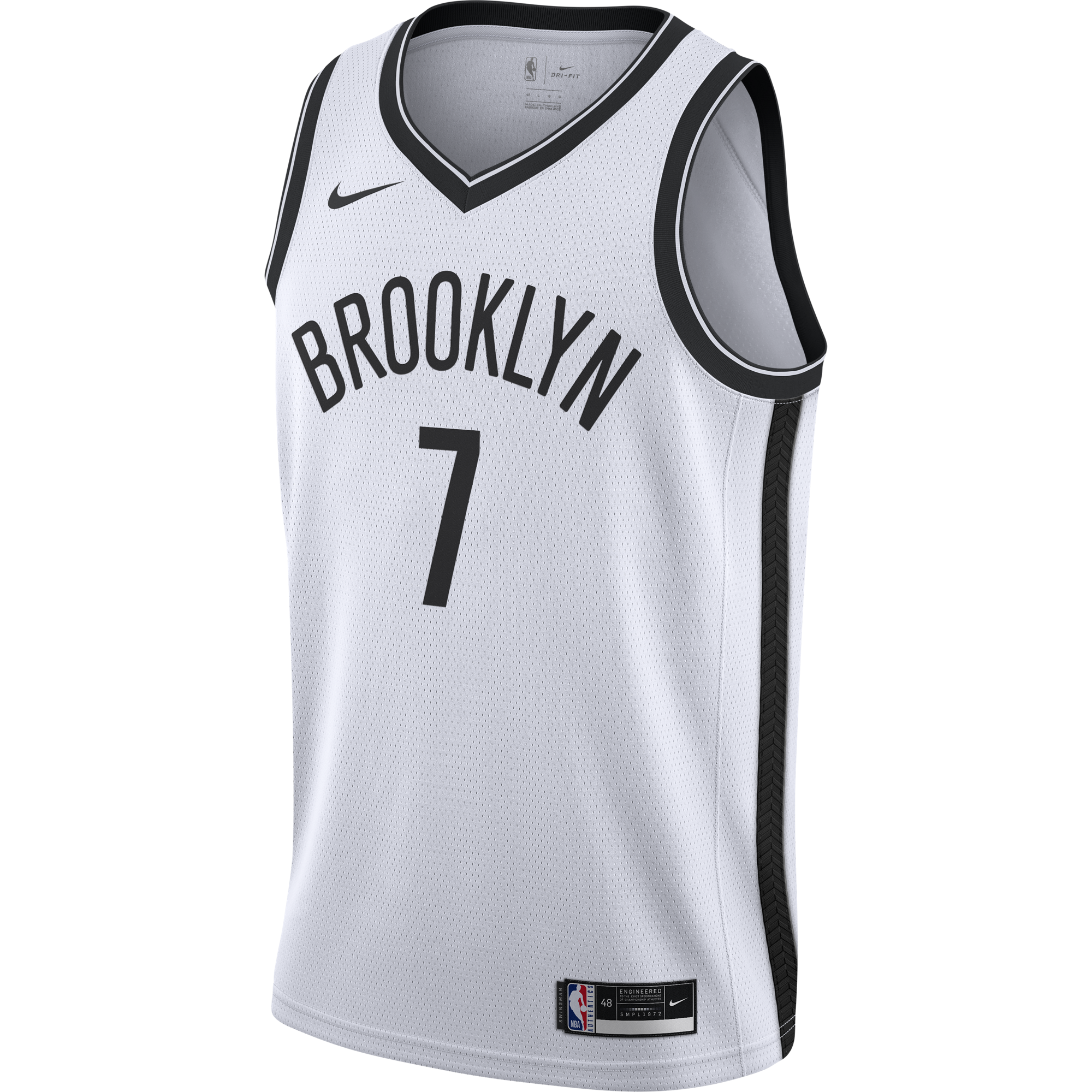 NIKE NBA BROOKYN NETS KEVIN DURANT ASSOCIATION EDITION SWINGMAN JERSEY WHITE