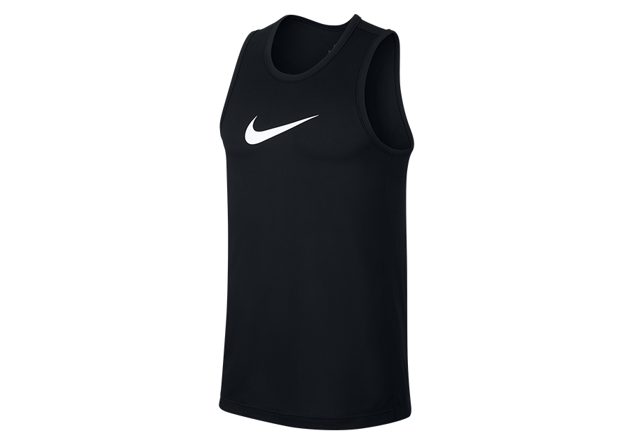 NIKE DRI-FIT SLEEVELESS CRSSOVER TOP BLACK