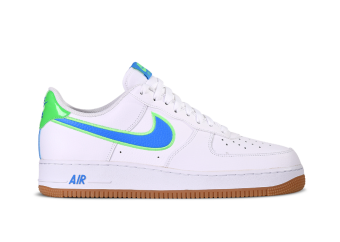 NIKE AIR FORCE 1 LOW MULTI SWOOSH GREEN WHITE for £115.00
