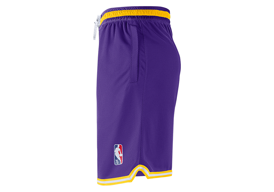 NIKE LOS ANGELES LAKERS SHORTS DNA COURTSIDE 75 FIELD PURPLE