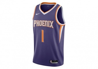 NIKE NBA PHOENIX SUNS DEVIN BOOKER SWINGMAN ICON EDITION 2020 JERSEY NEW ORCHID