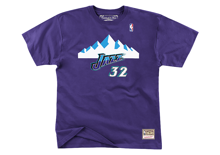 MITCHELL & NESS NAME&NUMBER TEE UTAH JAZZ – KARL MALONE