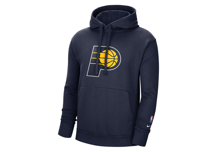 NIKE NBA INDIANA PACERS FLEECE HOODIE COLLEGE NAVY