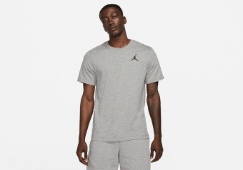 NIKE AIR JORDAN JUMPMAN CREW TEE CARBON HEATHER