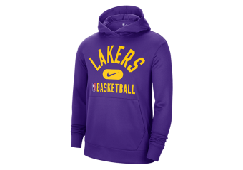 NIKE NBA LOS ANGELES LAKERS DRI-FIT SPOTLIGHT HOODIE FIELD PURPLE