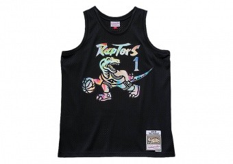 MITCHELL & NESS IRIDESCENT SWINGMAN JERSEY TRACY MCGRADY TORONTO RAPTORS