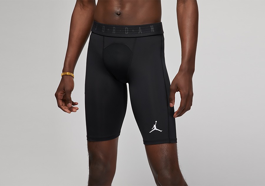 Nike Men's Jordan AJ 3/4 Compression Training Tights Grey Black