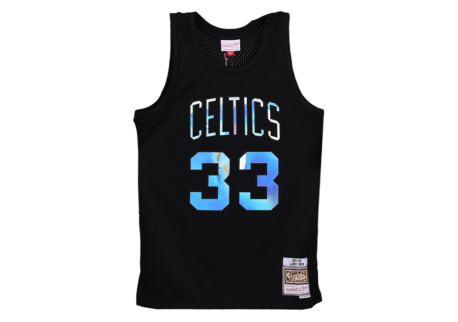 MITCHELL & NESS IRIDESCENT SWINGMAN JERSEY LARRY BIRD BOSTON CELTICS