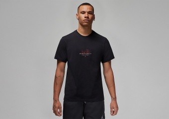 NIKE AIR JORDAN ESSENIAL GRAPHIC CREW TEE BLACK