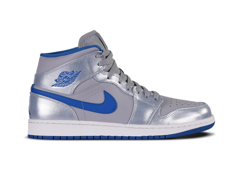 NIKE AIR JORDAN 1 RETRO MID SPACE GREY BLUE